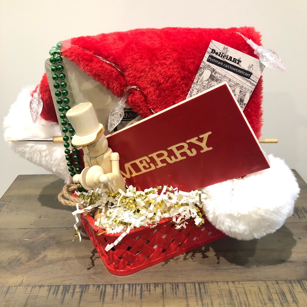 Small Festive Curated Pre-Wrapped Holiday Gift Basket
